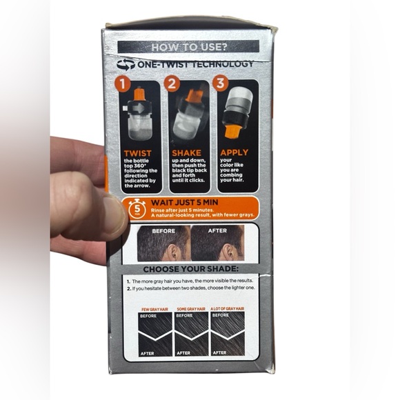 L’Oreal Paris Men Expert One Twist Mess Free Hair Color, Light Medium Brown 05 - Picture 4 of 6